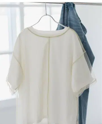 새상품 Spick&Span 시어 레이어드 티셔츠 2SET