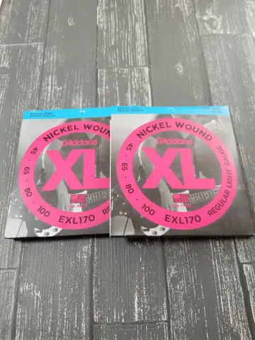 새상품 D'Addario 다다리오 베이스 줄 니켈 EXL170 2개