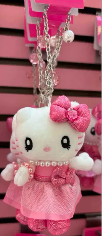 USJ 한정판 키티 봉제 인형 키체인 헬로키티