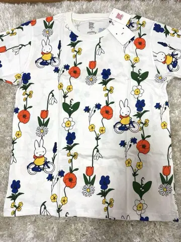 miffy 미피 꽃무늬 티셔츠 M