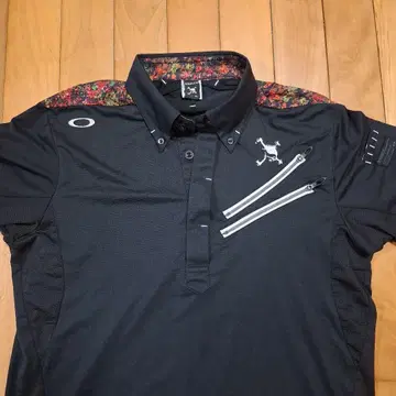 Oakley 남성용 골프 셔츠 L 블랙