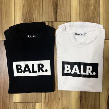 BALR 볼러 티셔츠 XS 화이트 S 블랙 세트