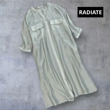 RADIATE 야마다야 롱 기장 시어 셔츠 민트 그린