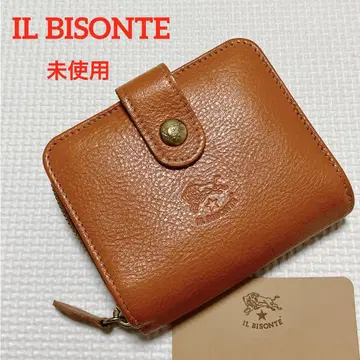 미사용 IL BISONTE 일비종떼 가죽 두겹 지갑 야케 누메