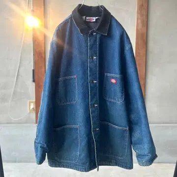 80's 디키즈/커버올/데님 자켓/48