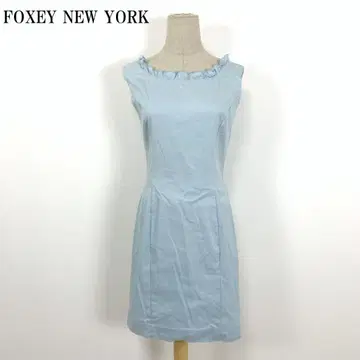 LA7219 폭시 뉴욕 코튼 슬리브리스 원피스 블루 M
