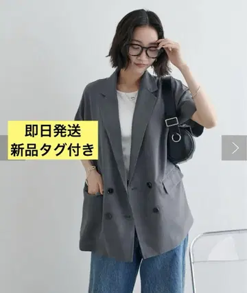 WEB 한정판 새상품 택 포함 테크 린넨 반팔 셔츠 자켓 디스코트
