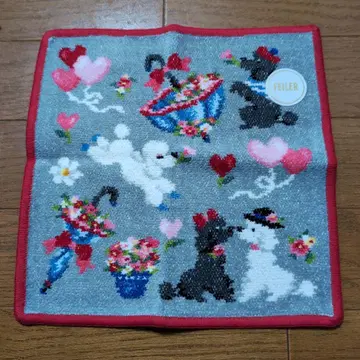 FEILER 개와 하트 타월 약 30cm