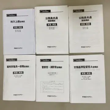 모의 시험 [지방 상급 공무원, 소방관, 법원 직원, 노동 기준 감독관]