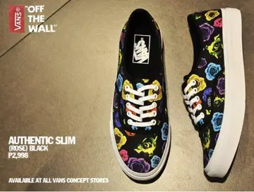 초레어 VANS AUTHENTIC SLIM (ROSE) BLACK