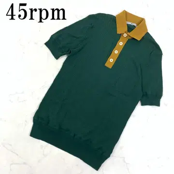 LA7228 45rpm 반팔 리브 피케 셔츠 그린 레이온 계열 3