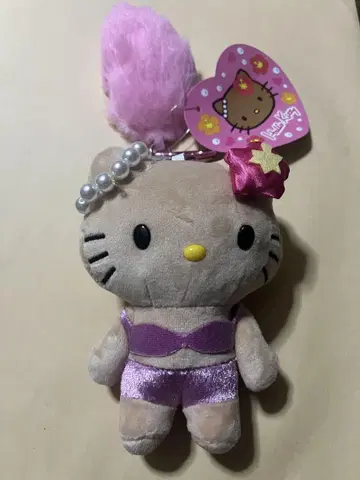 HELLO KITTY GOGO 갸루 꼬리 달린 마스코트 키링 하자품