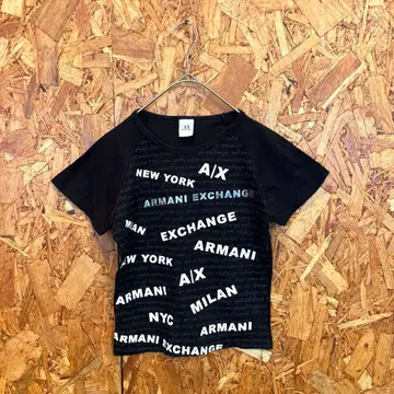 ARMANI EXCHANGE 아르마니 익스체인지 반팔 티셔츠 블랙