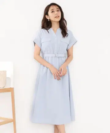 인덱스 라이트 블루 원피스