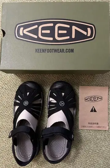 KEEN 킨 ROSE SANDAL 로즈 샌들 24cm 블랙 검정