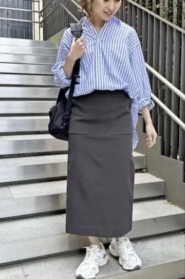 워셔블 스트레치 타이트 스커트
