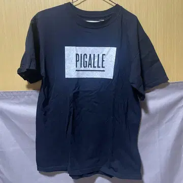 PIGALLE 박스 로고 티셔츠 블랙