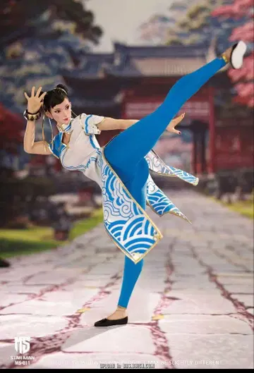 새상품 1/6 Chun-Li 액션 피규어 눈동자 움직임 심리스 소체