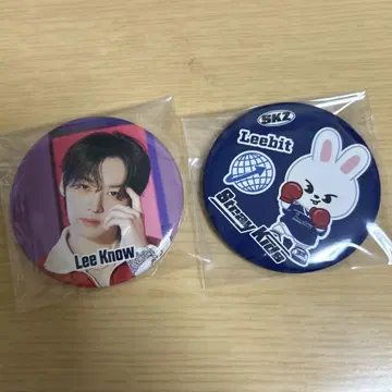 스키즈 StrayKids 리노 LeeKnow 캔뱃지 2개 세트