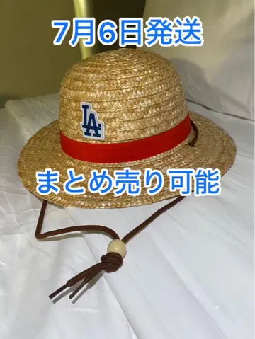 다저스 원피스 콜라보 밀짚모자