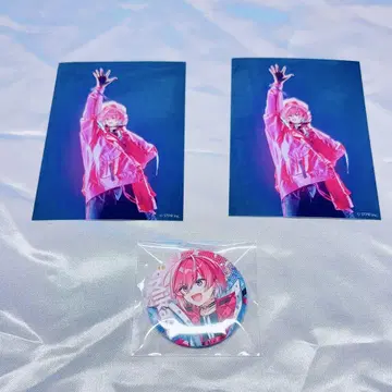캐릭터 캔뱃지와 엽서 세트