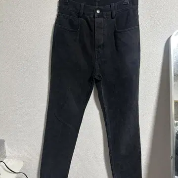 ANN DEMEULEMEESTER 블랙 스트레이트 데님