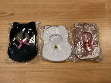 고양이의 잠자루 블랙 화이트 핑크 가챠