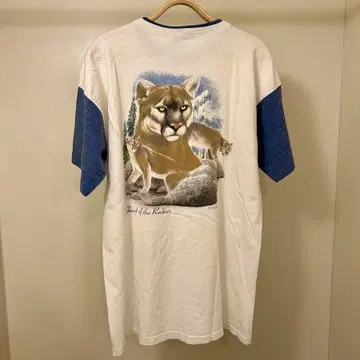 90s USA제 산 고양이 애니멀 빈티지 T-셔츠