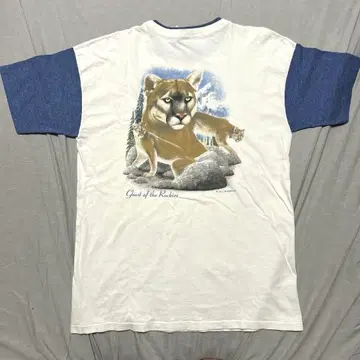 90s USA제 산 고양이 애니멀 빈티지 T-셔츠