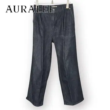 HARD TWIST DENIM WIDE SLACKS 오라리 3