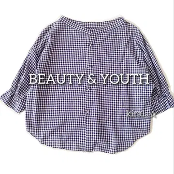 뷰티 앤 유스 유나이티드 애로우즈 블라우스 체크