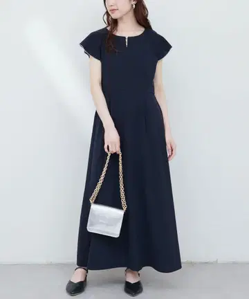 natural couture 빼기 티어드 카라 원피스