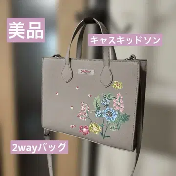 인기 캐스키드슨 플라워 자수 그레이 2way 백