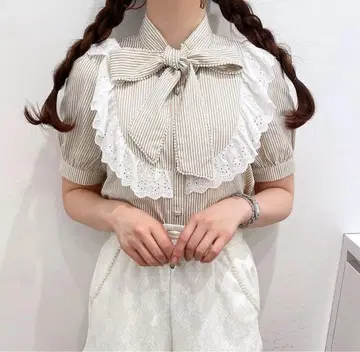 evelyn 펄 프릴 BS 베이지