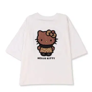 아베일 Avail 키티 Kitty 티셔츠 일광화상 키티 레오파드 무늬