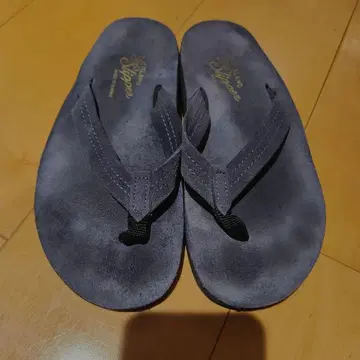 아일랜드 슬리퍼 가죽 샌들 차콜 그레이 사이즈 8