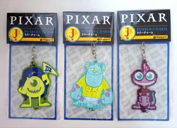 PIXAR 해피 복권 몬스터즈 잉크 J상 러버 참 3개 세트
