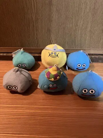 슬라임 봉제 인형 6개 세트