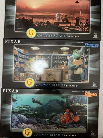 Happy 복권 PIXAR 픽사 캔버스 보드 컴프 세트