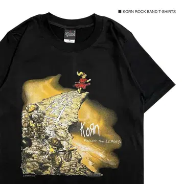 KORN 콘 2XL 사이즈 반팔 티셔츠 락 밴딩 티셔츠