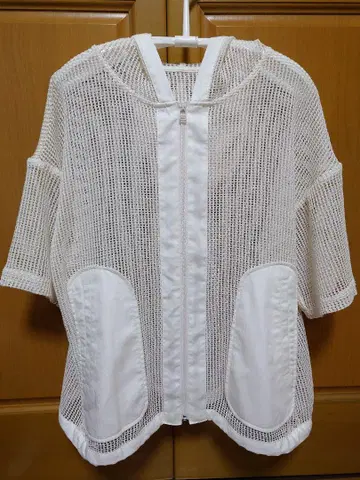 니코앤드 메쉬 루즈 후드티 아이보리 M