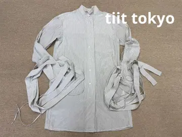 tiit tokyo 티토 도쿄 실크 코튼 블라우스 셔츠
