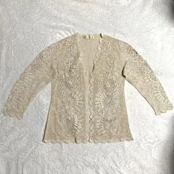 정교한 제작, 상하이 제작 레이스 자켓, 베이지 L 사이즈