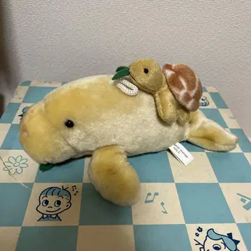 바다거북이 탄 고래 봉제 인형