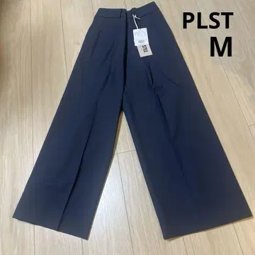 PLST 와이드 팬츠 린넨 블렌드 M