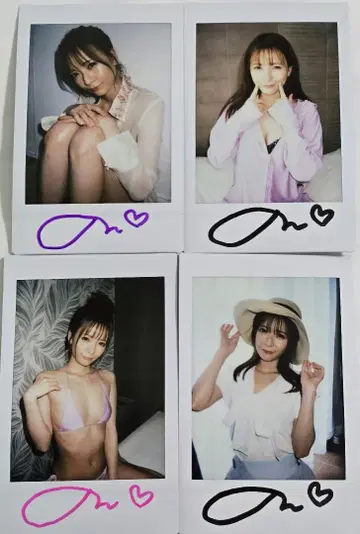 노노우라 아타루 사인 포함 폴라로이드 세트