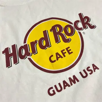괌 Hard Rock Cafe 티셔츠 XL 화이트