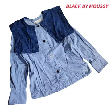 BLACK BY MOUSSY 세일러 카라 긴팔 데님 셔츠 84640