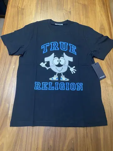 TRUE RELIGION 캐릭터 티셔츠 블랙