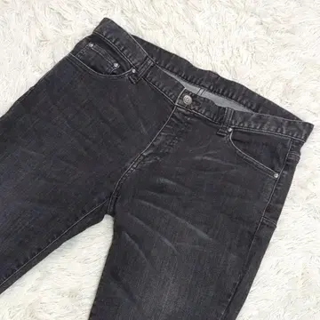 새상품급 23SS XL 토네이도 마트 스트레치 블랙 데님 팬츠 수염 가공